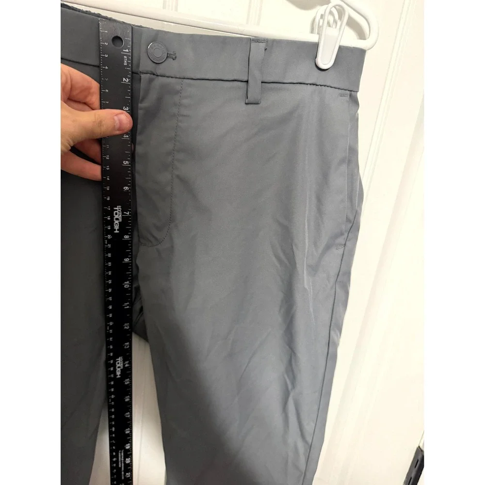 Banana Republic Performance Tech Pants Mens 34x29 Grey Elastic Waist Trousers